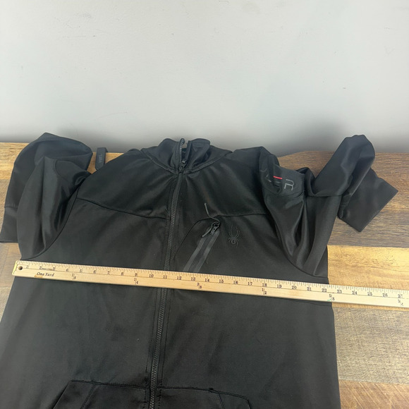 Spyder Active Jacket Men's XL Black ProWeb Full Zip Lightweight Performance - Picture 7 of 8